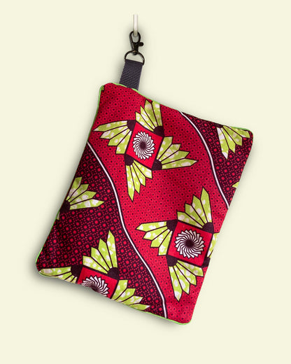 unieke tas en handige bag-in-bag van PIEKScreations met grafische print - achterkant