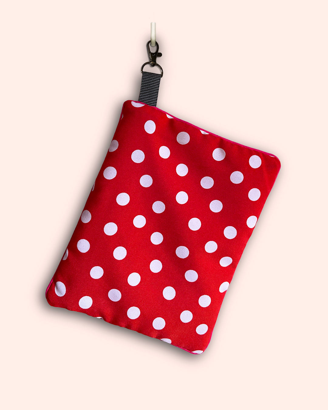 unieke tas en handige bag-in-bag van PIEKScreations met geometrisch patroon - achterkant